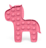 Stuff Certified® Pop It - Zappeln Anti Stress Spielzeug Bubble Toy Silikon Einhorn Pink