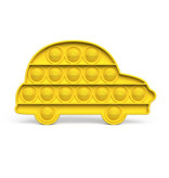 Stuff Certified® Pop It - Fidget Anti Stress Toy Bubble Toy Silikonowy samochód Żółty