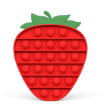 Stuff Certified® Pop It - Fidget Anti Stress Toy Bubble Toy Silicona Strawberry Red