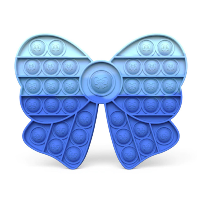 Stuff Certified® Pop It - Fidget Anti Stress Speelgoed Bubble Toy Siliconen Strikje Blauw