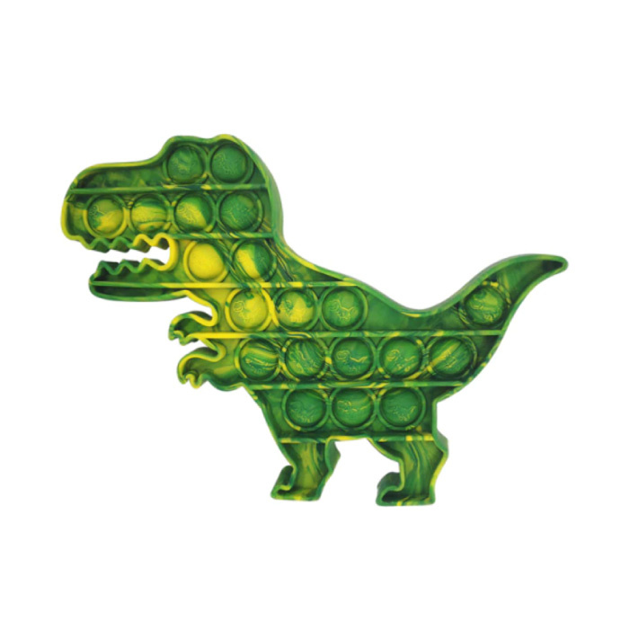 Pop It - Fidget Anti Stress Speelgoed Bubble Toy Siliconen Dino Groen