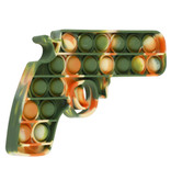 Stuff Certified® Pop It - Revólver antiestrés Camo del revólver del silicón del juguete de la burbuja del juguete de la persona agitada