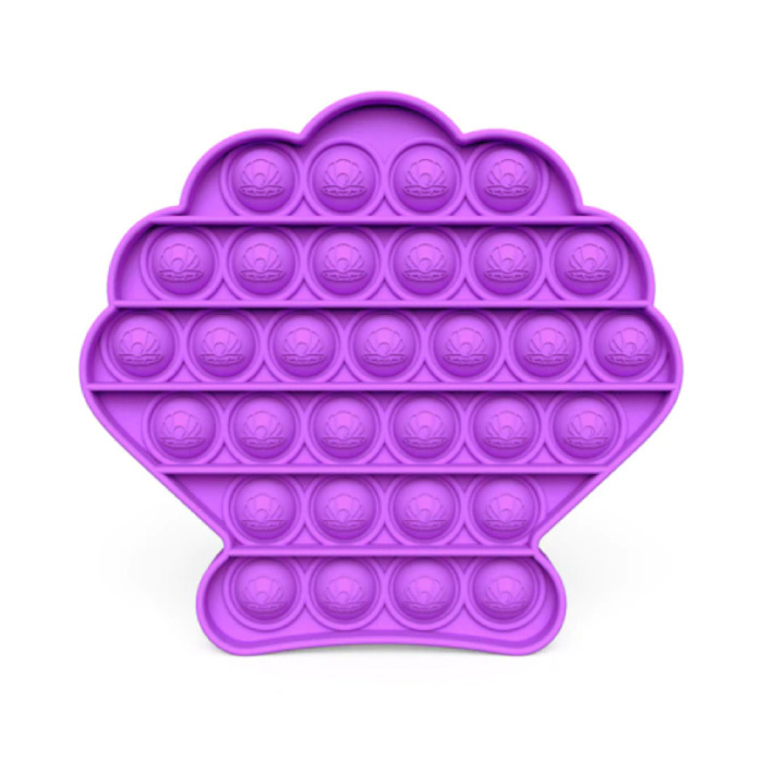 Pop It - Zappeln Anti Stress Spielzeug Bubble Toy Silikon Shell Purple