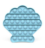 Stuff Certified® Pop It - Zappeln Anti Stress Spielzeug Bubble Toy Silikon Shell Blue