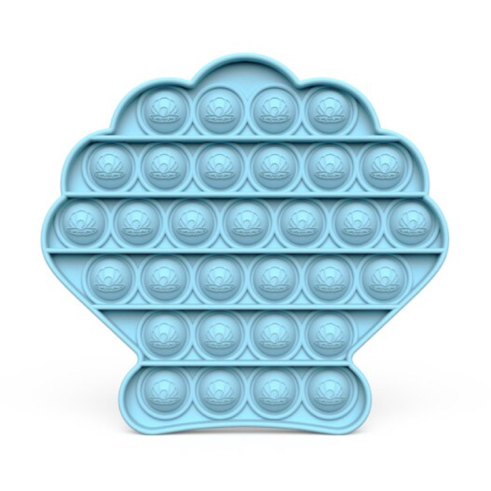 Pop It - Zappeln Anti Stress Spielzeug Bubble Toy Silikon Shell Blue