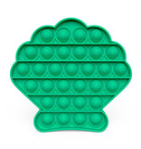 Stuff Certified® Pop It - Fidget Anti Stress Speelgoed Bubble Toy Siliconen Schelp Groen