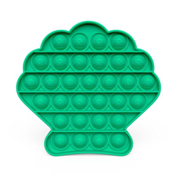 Pop It - Fidget Anti Stress Speelgoed Bubble Toy Siliconen Schelp Groen
