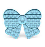 Stuff Certified® Pop It - Fidget Anti Stress Toy Bubble Toy Fiocco in silicone blu