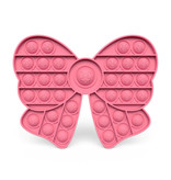Stuff Certified® Pop It - Fidget Anti Stress Toy Bubble Toy Fiocco in silicone rosa