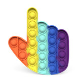 Stuff Certified® Pop It - Fidget Anti Stress Toy Bubble Toy Silicone Hand Rainbow