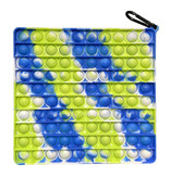 Stuff Certified® XL Pop It - Extra Extra Groot Fidget Anti Stress Speelgoed Bubble Toy Siliconen Vierkant Blauw-Groen