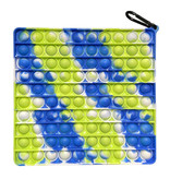 Stuff Certified® XL Pop It - Extra Extra Groot Fidget Anti Stress Speelgoed Bubble Toy Siliconen Vierkant Blauw-Groen
