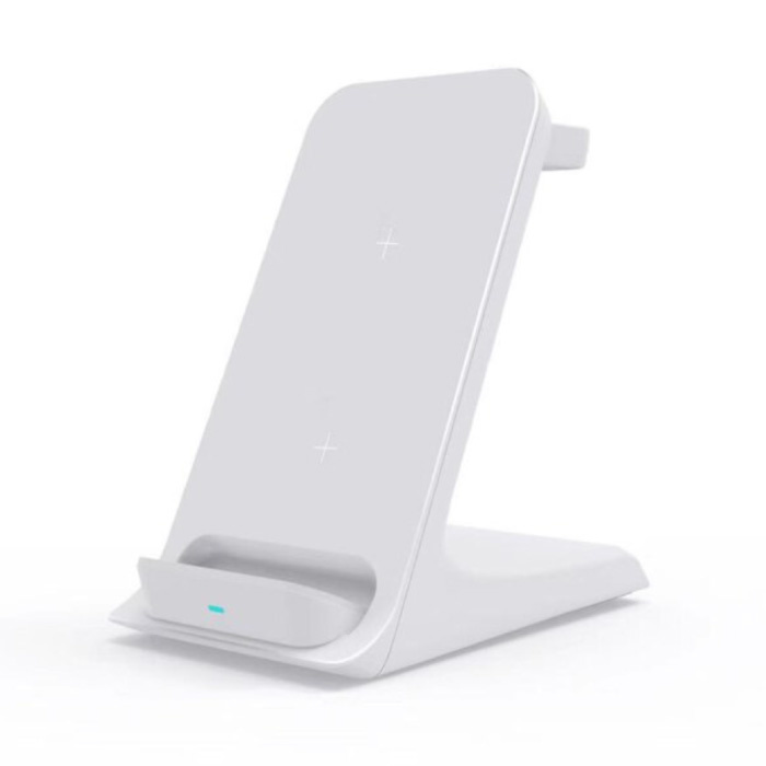 Stazione di ricarica 3 in 1 - Compatibile con Apple iPhone / iWatch / AirPods - Dock di ricarica Tappetino wireless da 15 W bianco