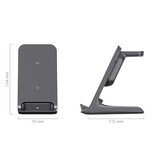 ZUIDID 3 in 1 Oplaadstation - Compatibel met Apple iPhone / iWatch / AirPods -  Charging Dock 15W Wireless Pad Wit