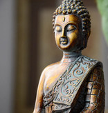 Homexw Statue de Bouddha Thaïlande - Décor Ornement Sculpture en résine Bureau de jardin