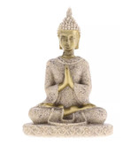 MagiDeal Mini Buddha Statue - Decor Miniature Ornament Sandstone Sculpture Garden Desk