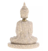 MagiDeal Mini estatua de Buda - Decoración miniatura Adorno Escultura de piedra arenisca Escritorio de jardín