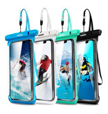 Fonken Waterproof Case for iPhone / Samsung / Xiaomi - Sport Pouch Pouch Cover Case Armband Jogging Running Hard White