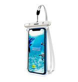 Fonken Custodia impermeabile per iPhone / Samsung / Xiaomi - Custodia sportiva Custodia protettiva Custodia da braccio Jogging Running Hard White