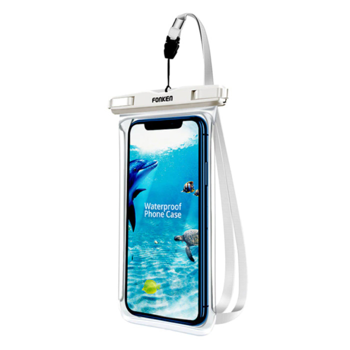 Custodia impermeabile per iPhone / Samsung / Xiaomi - Custodia sportiva Custodia protettiva Custodia da braccio Jogging Running Hard White