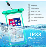 Fonken Waterproof Case for iPhone / Samsung / Xiaomi - Sport Pouch Pouch Cover Case Armband Jogging Running Hard Green