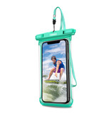 Fonken Étui étanche pour iPhone / Samsung / Xiaomi - Housse de protection pour pochette de sport Brassard Jogging Running Hard Green