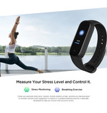 Amazfit Band 5 Smartwatch - Fitness Sport Aktivität Tracker Silica Gel Uhrenarmband iOS Android Schwarz