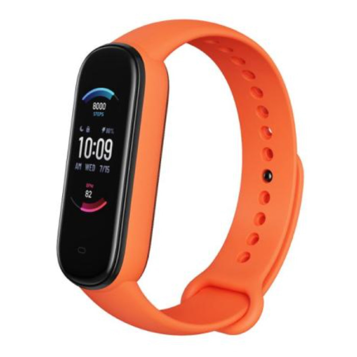 Band 5 Smartwatch - Fitness Sport Activity Tracker Reloj de gel de sílice Band iOS Android Orange