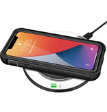 Stuff Certified® Funda protectora de cuerpo completo 360 ° para iPhone 12 Pro + protector de pantalla - Cubierta a prueba de golpes Negro