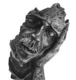 Stuff Certified® Norwegian Sculpture Abstract - Decoración para escuchar Estatua Adorno Resina Escritorio de jardín Dorado