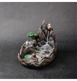 Stuff Certified® Aromatherapy Ornamental Incense Burner Waterfall Backflow - Backflow Incense Burner Feng Shui Decor Ornament Light Green - Copy