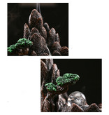 Stuff Certified® Aromatherapie Ornamental Weihrauchbrenner Wasserfall Rückfluss - Rückfluss Weihrauchbrenner Feng Shui Dekor Ornament Hellgrün - Copy