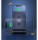 INIU 3 in 1 Ladestation - Kompatibel mit Apple iPhone / iWatch / AirPods - Ladestation 15W Wireless Pad Schwarz
