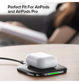 INIU 3 in 1 Ladestation - Kompatibel mit Apple iPhone / iWatch / AirPods - Ladestation 15W Wireless Pad Schwarz