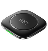 INIU 3 in 1 Ladestation mit Ladekabel - Kompatibel mit Apple iPhone / iWatch / AirPods - Ladestation 15W Wireless Pad Schwarz