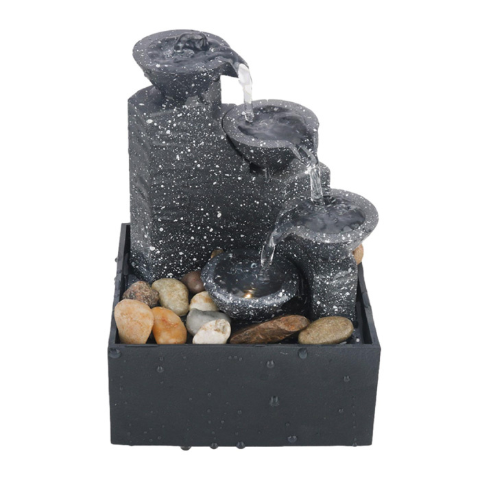 Mini Zier Wasserfall Feng Shui - Brunnen Dekor Ornament