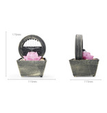 Stuff Certified® Mini cascade ornementale Feng Shui - Ornement de décoration de fontaine