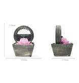 Stuff Certified® Mini cascata ornamentale Feng Shui - Ornamento decorativo per fontane