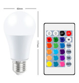 CanLing Ampoule LED 10W - Eclairage RVB avec Télécommande IR E27 220V Réglage des Couleurs