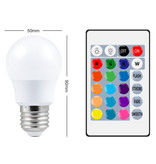 CanLing Lampadina LED 5W (Caldo) - Illuminazione RGB con Telecomando IR E27 Regolazione Colore 220V