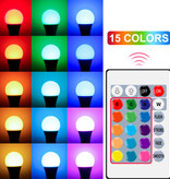 CanLing Lampadina LED 5W (Caldo) - Illuminazione RGB con Telecomando IR E27 Regolazione Colore 220V