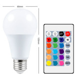 CanLing Bombilla LED 15W (cálida) - Iluminación RGB con control remoto IR E27 Ajuste de color 220V