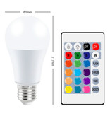 CanLing Żarówka LED 10W (Ciepła) - Oświetlenie RGB z Pilotem IR E27 220V Regulacja Koloru
