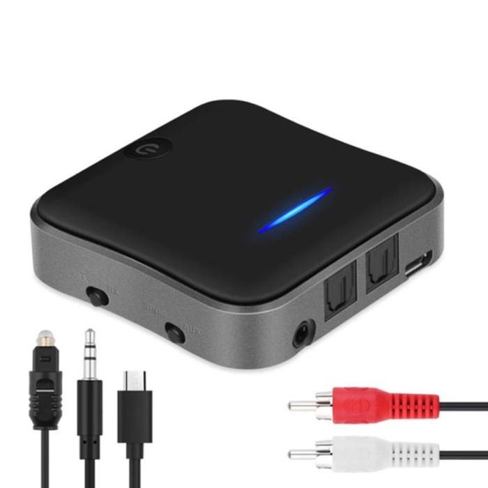 Nadajnik/odbiornik Bluetooth 5.0 — bezprzewodowy adapter AUX/SPDIF do strumieniowego przesyłania dźwięku