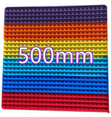 Stuff Certified® XXXL Pop It 500mm - Extra Extra Großes Zappeln Anti Stress Spielzeug Blase Spielzeug Silikon Quadratisch Regenbogen