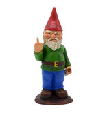 Stuff Certified® Naughty Garden Gnome - Décor Statue Ornement Bureau de Jardin en Résine