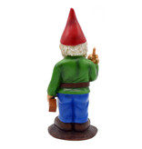 Stuff Certified® Naughty Garden Gnome - Décor Statue Ornement Bureau de Jardin en Résine