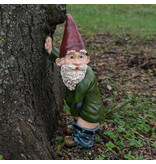 Stuff Certified® Naughty Garden Gnome - Décor Statue Ornement Bureau de Jardin en Résine