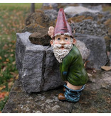 Stuff Certified® Naughty Garden Gnome - Décor Statue Ornement Bureau de Jardin en Résine