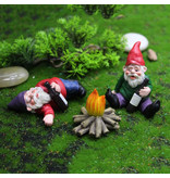 Stuff Certified® Frecher Gartenzwerg - Dekor Statue Ornament Harz Gartenschreibtisch